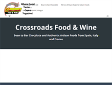 Tablet Screenshot of crossroadsfoodandwine.com